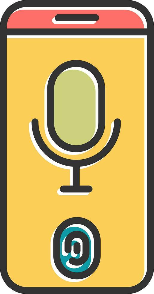 Voice Recognition Vector Icon