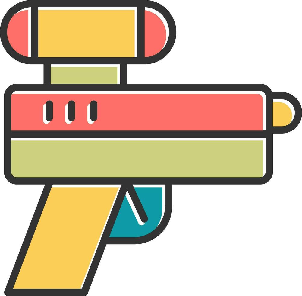 icono de vector de pistola láser