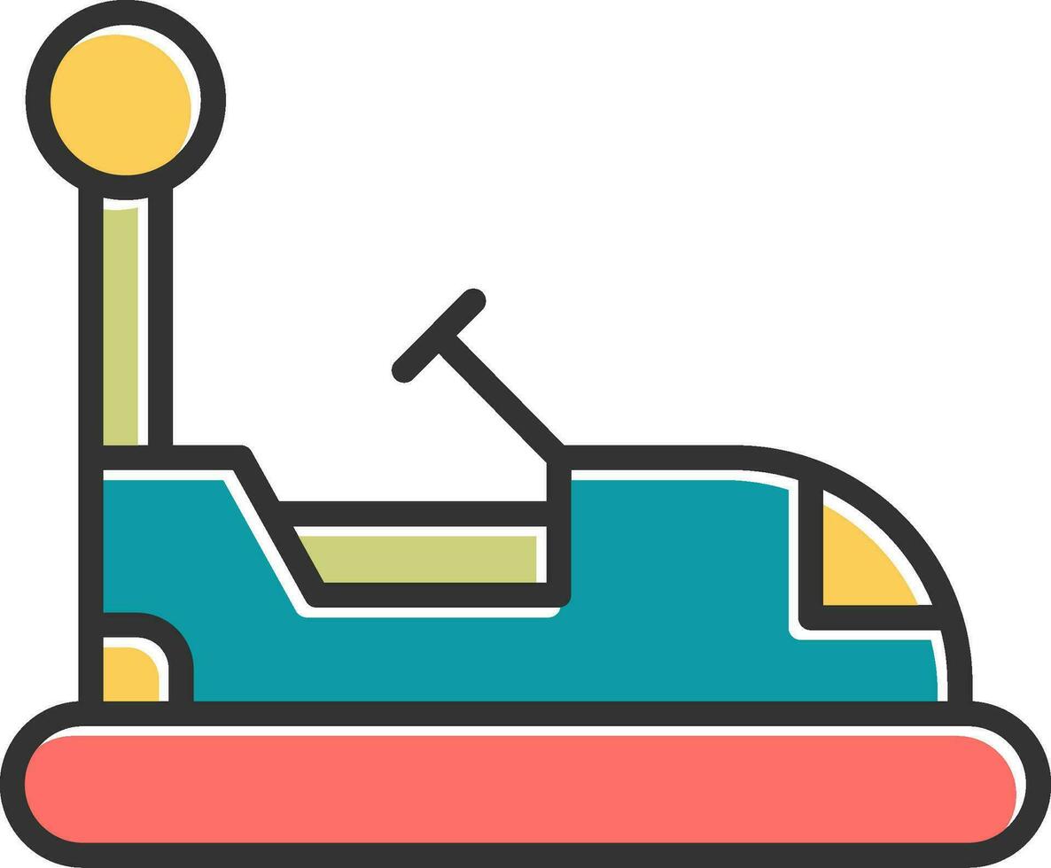Bumper Car Vector Icon