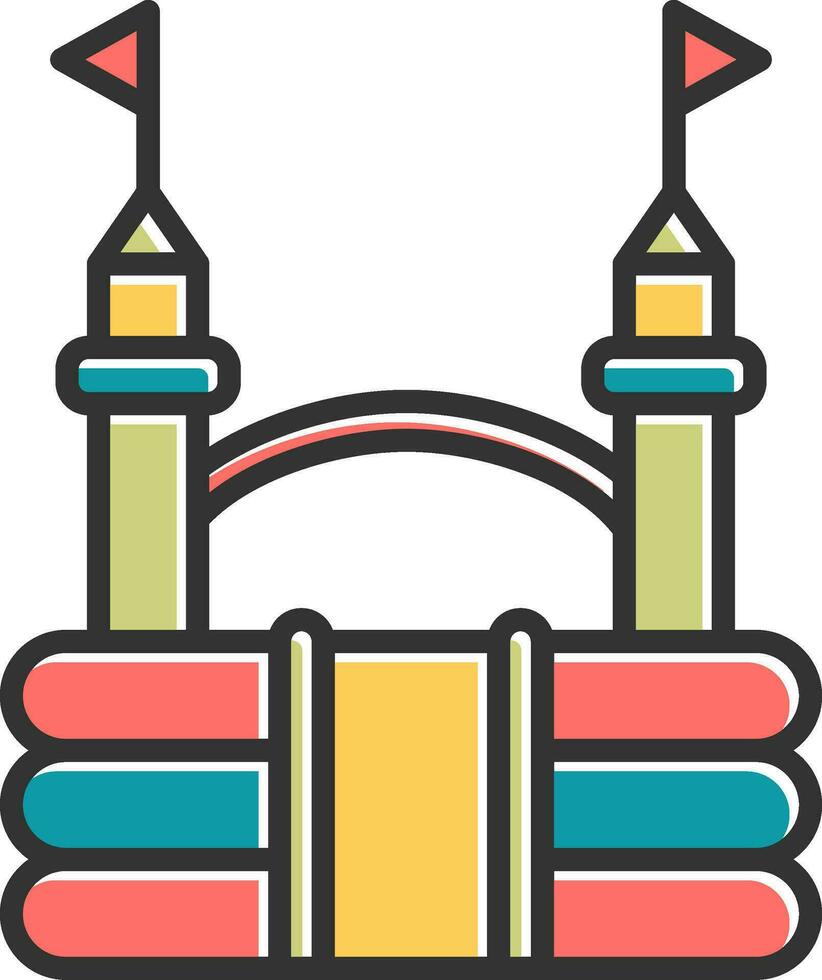 Bouncy Castle Vector Icon