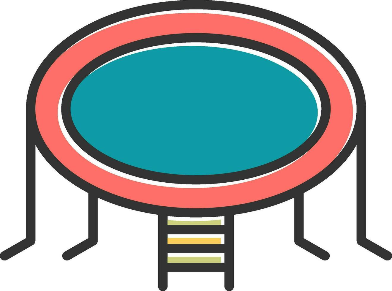 Trampoline Vector Icon