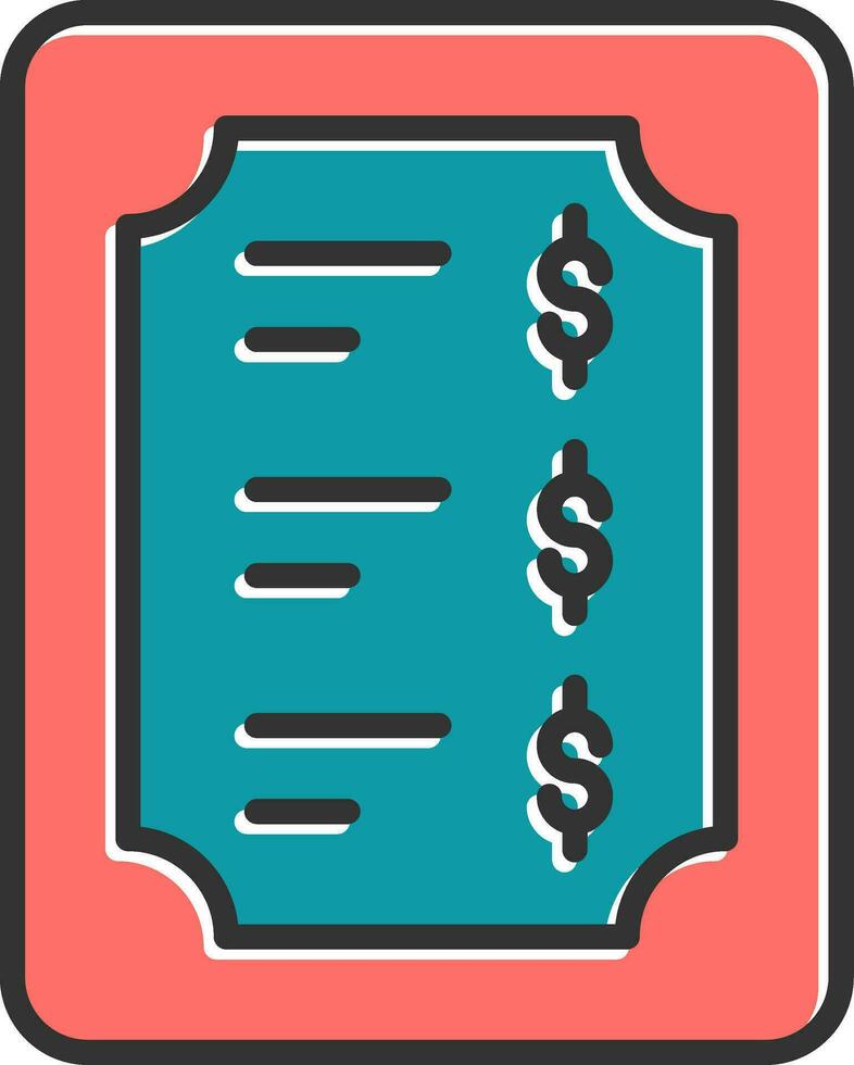 Price List Vector Icon