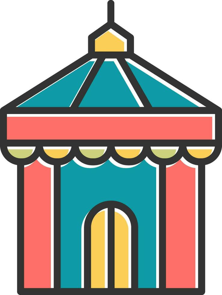 Circus Tent Vector Icon