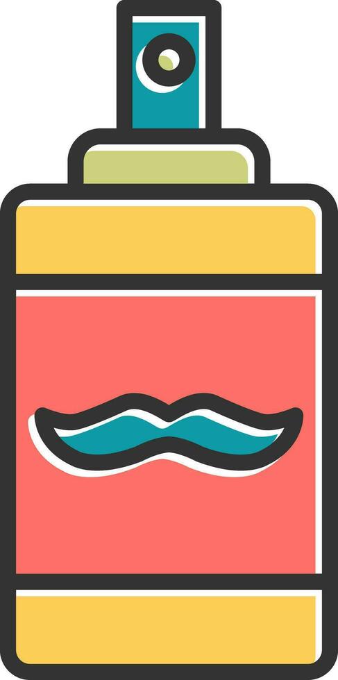 Beard Oil Vector Icon