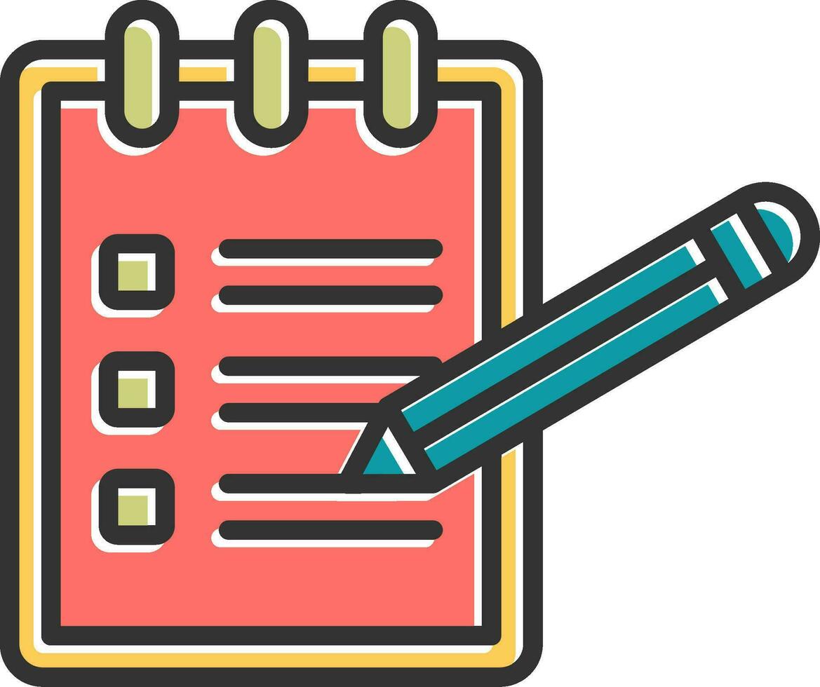 Notepad Vector Icon