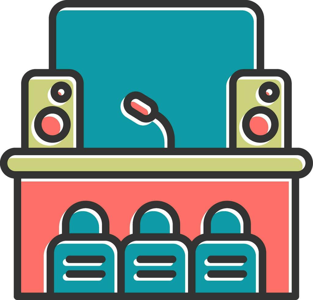 Stage Vector Icon