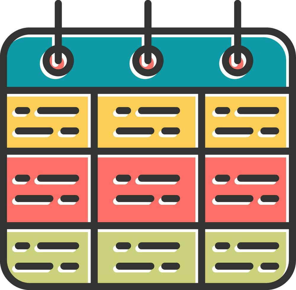 Timetable Vector Icon
