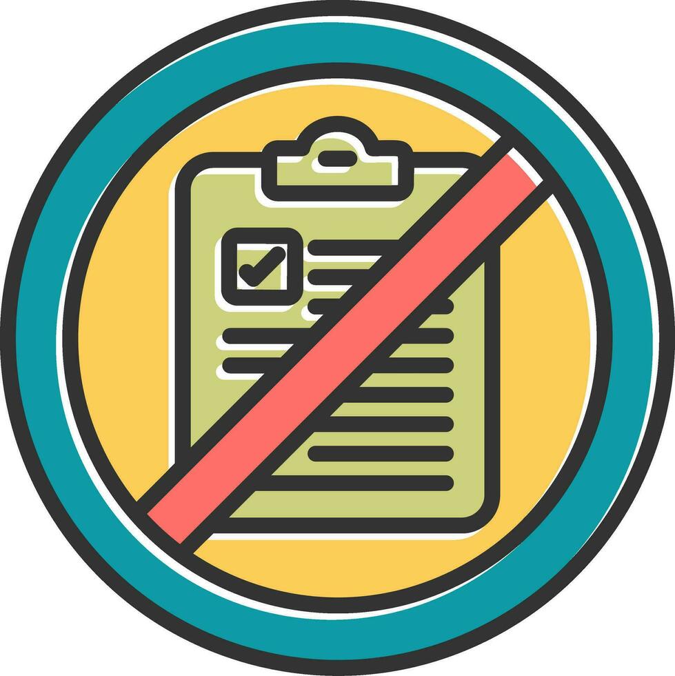 Not Qualified Vector Icon