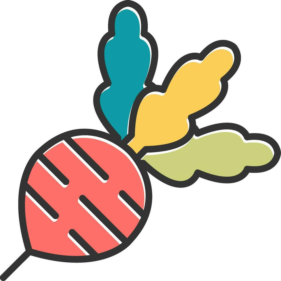 Radish Vector Icon