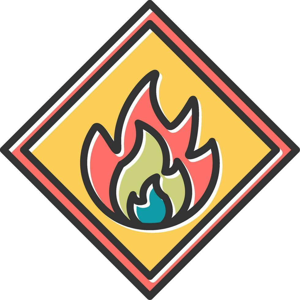 Flammable Vector Icon