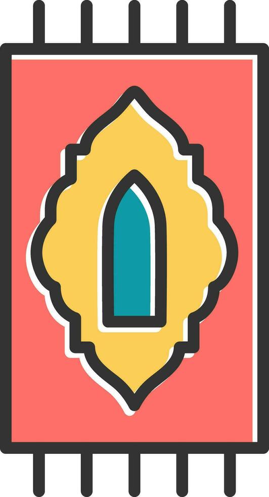 Prayer Rug Vector Icon