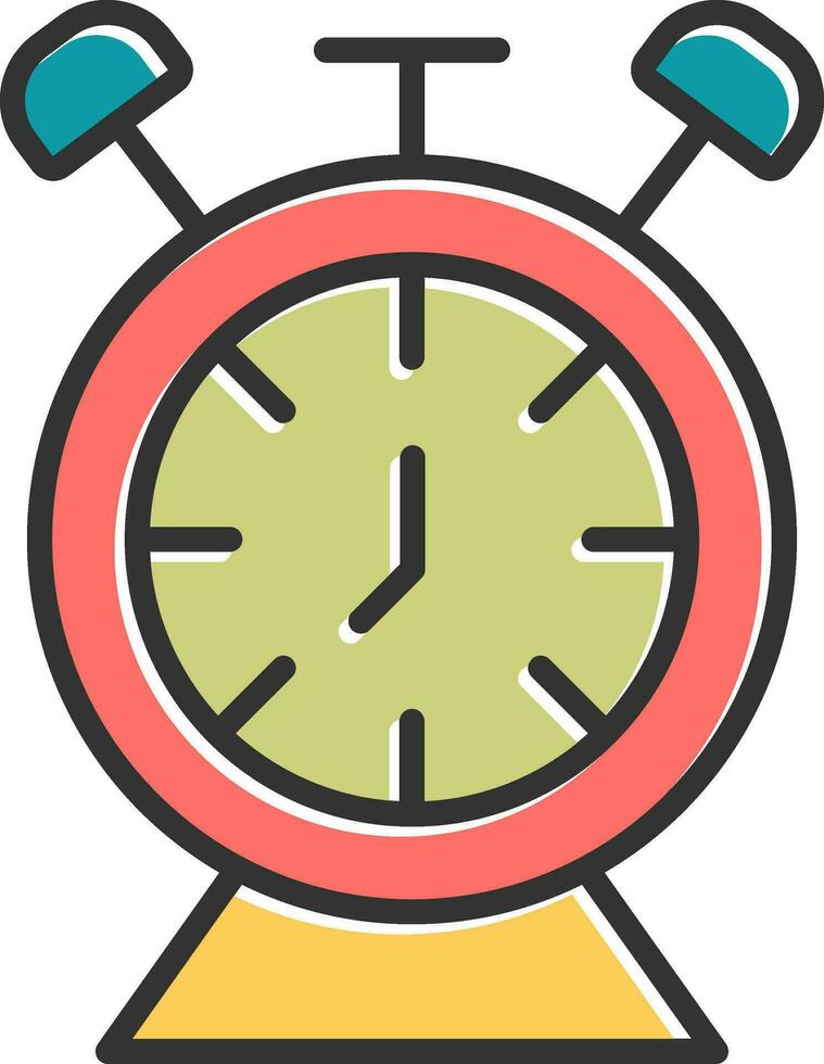 icono de vector de reloj de escritorio