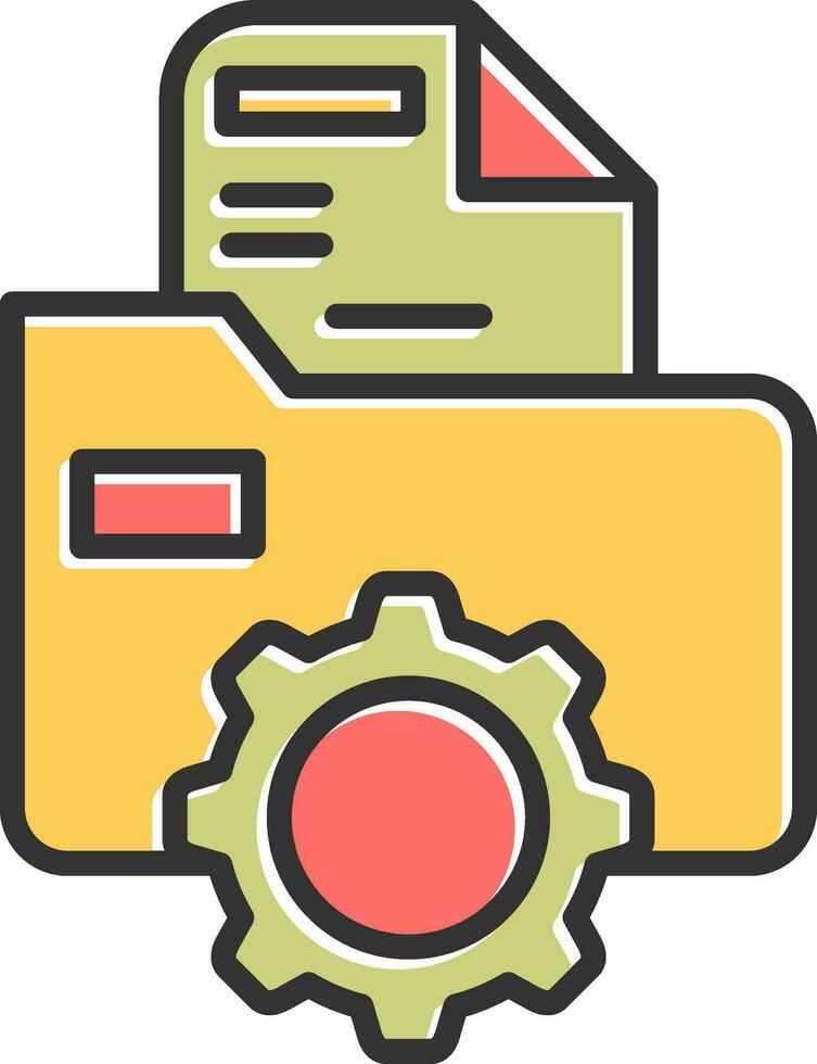 Folder Management Vector Icon