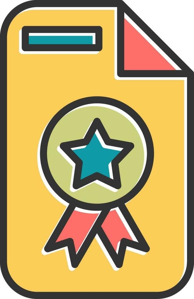 Certificate Vector Icon