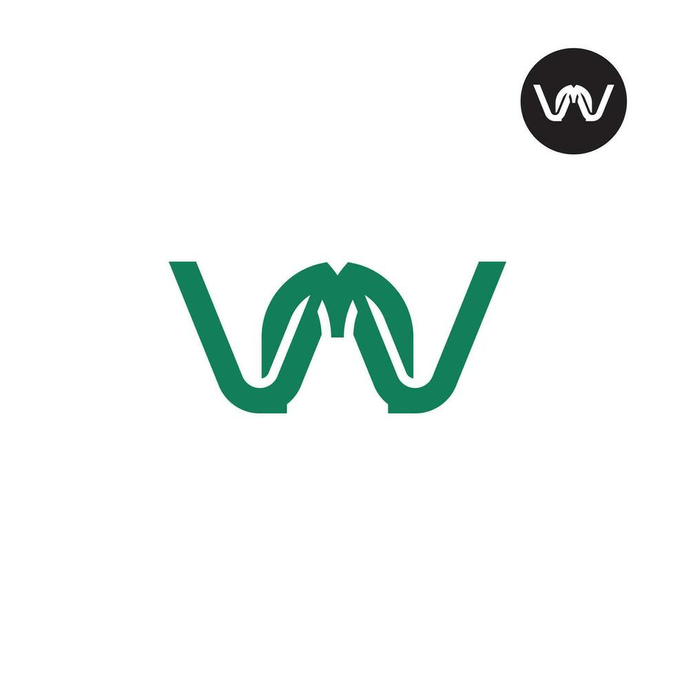 Letter VMV Monogram Logo Design vector
