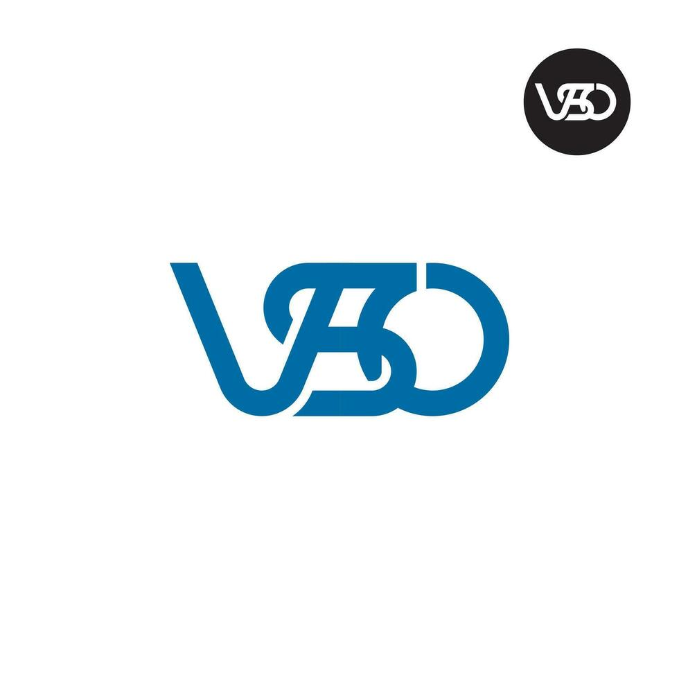 Letter VSO Monogram Logo Design vector