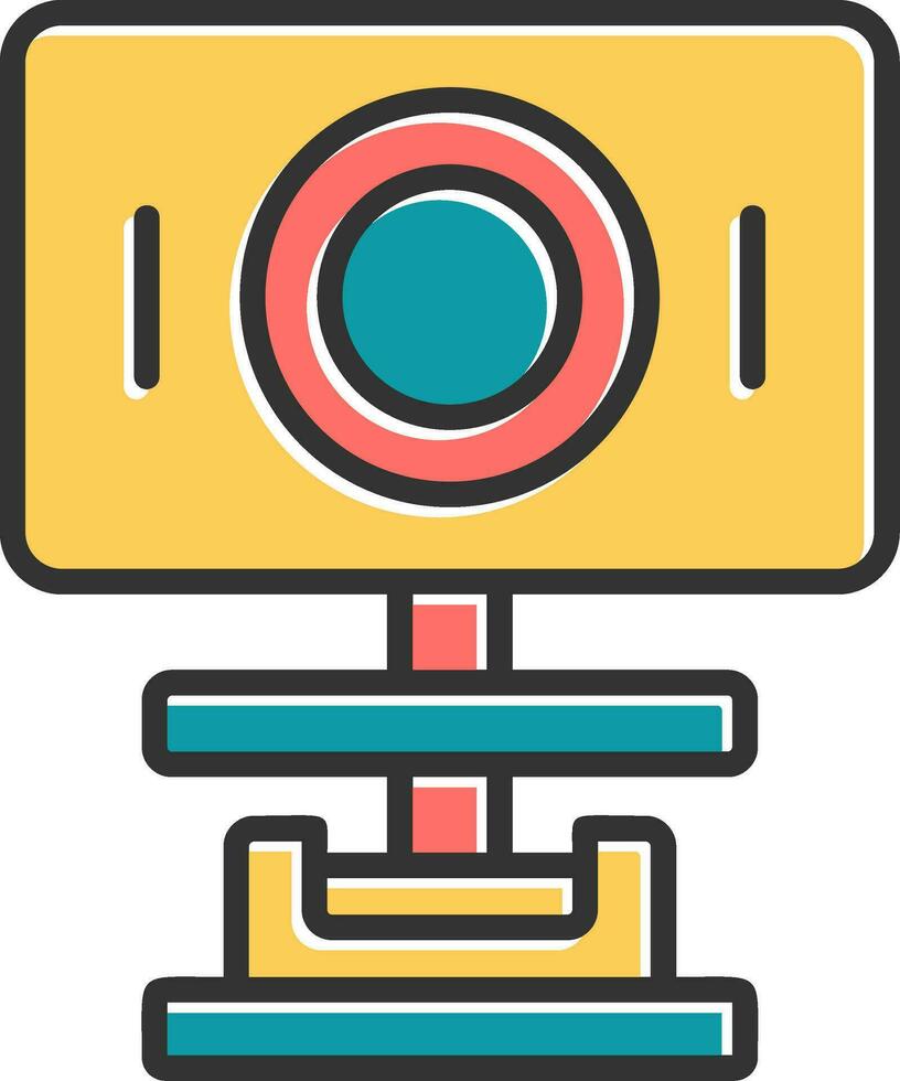 icono de vector de webcam