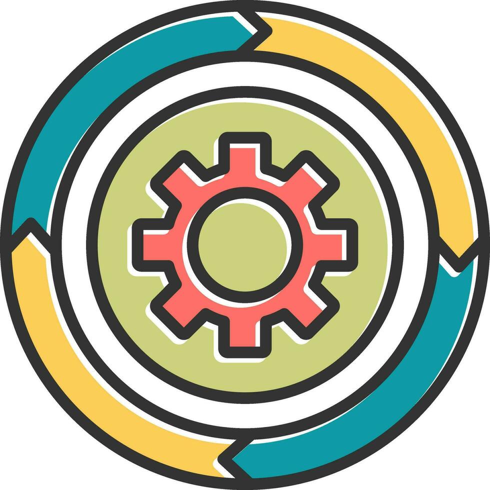 icono de vector de gráfico circular