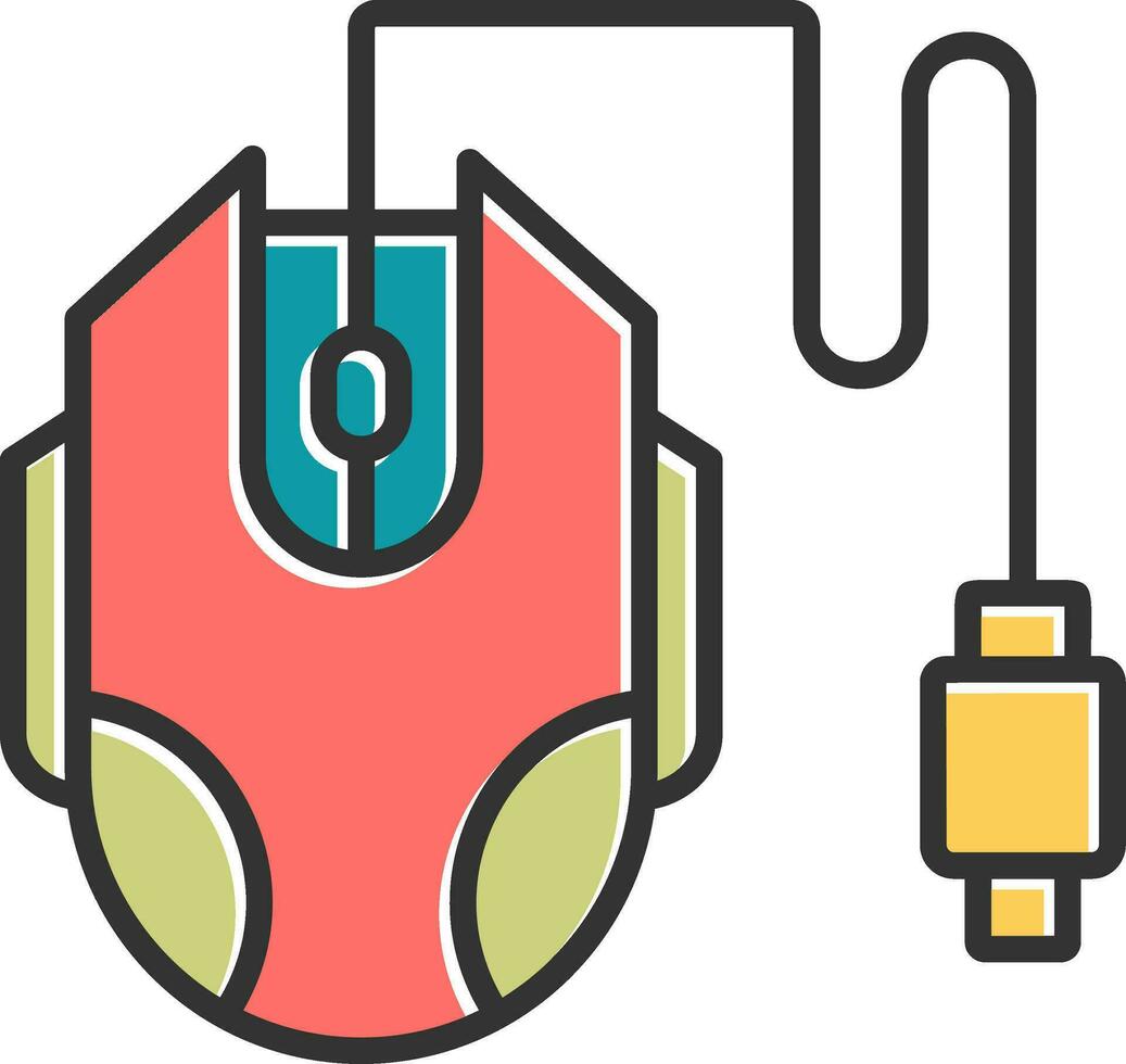 icono de vector de ratón de computadora
