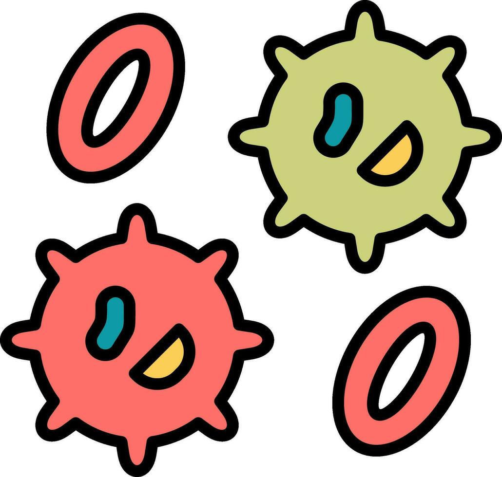 White Blood Cell  Vector Icon