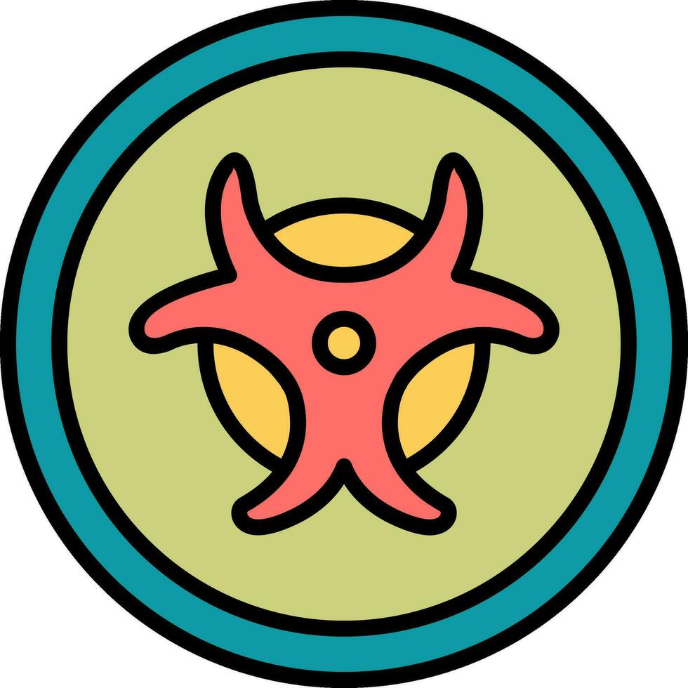 Biohazard Sign Vector Icon