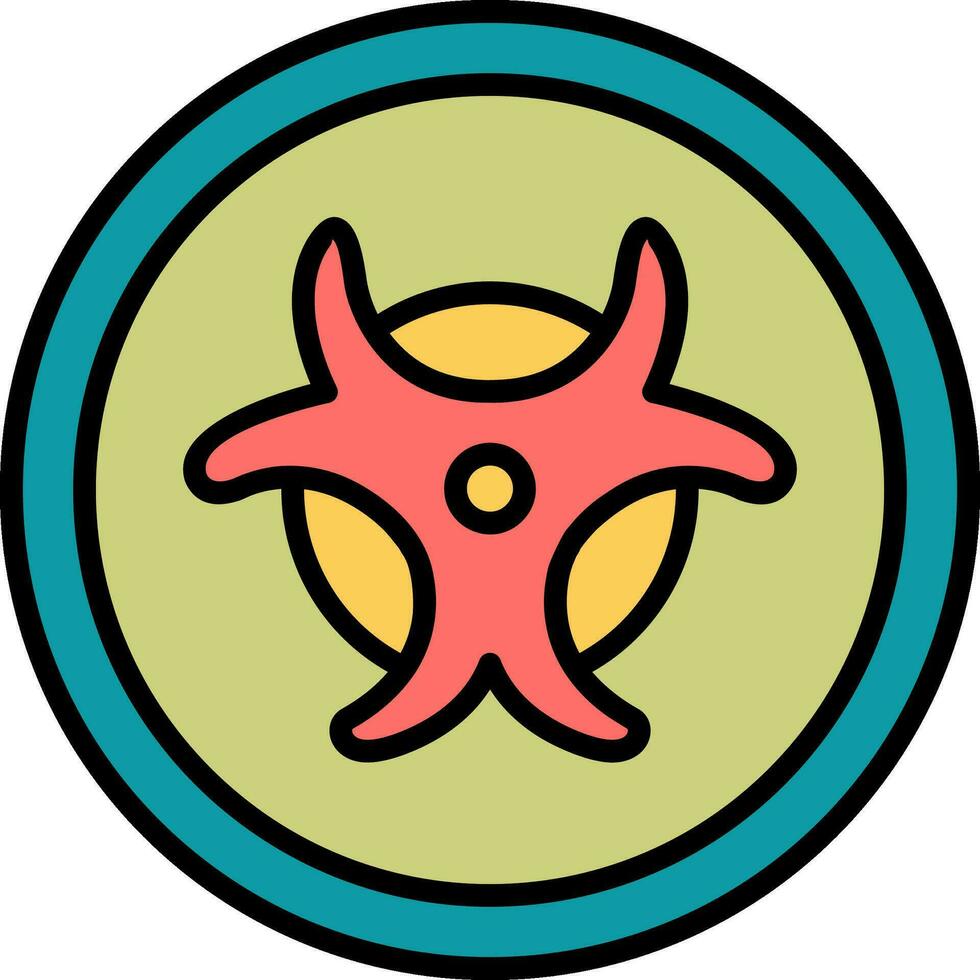 Biohazard Sign Vector Icon