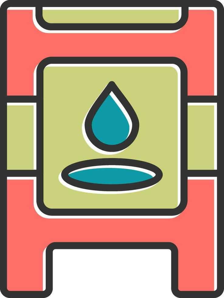 Wet Floor Vector Icon