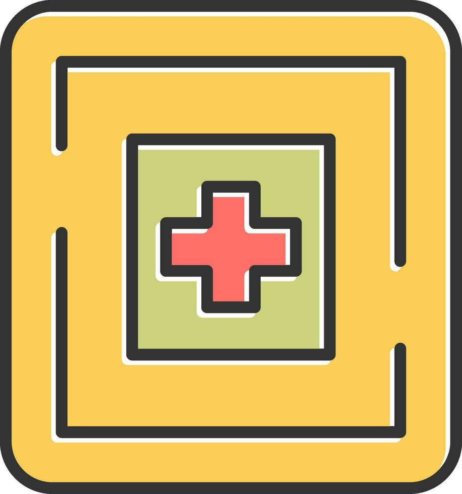 icono de vector de hospital