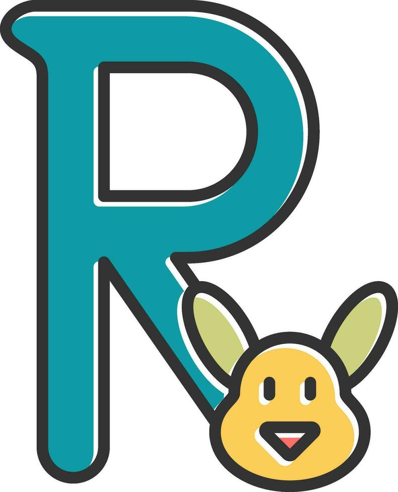 Capital R Vector Icon