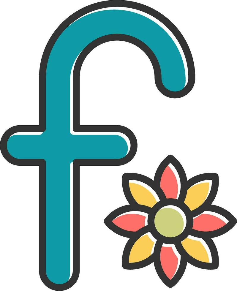 Small F Vector Icon