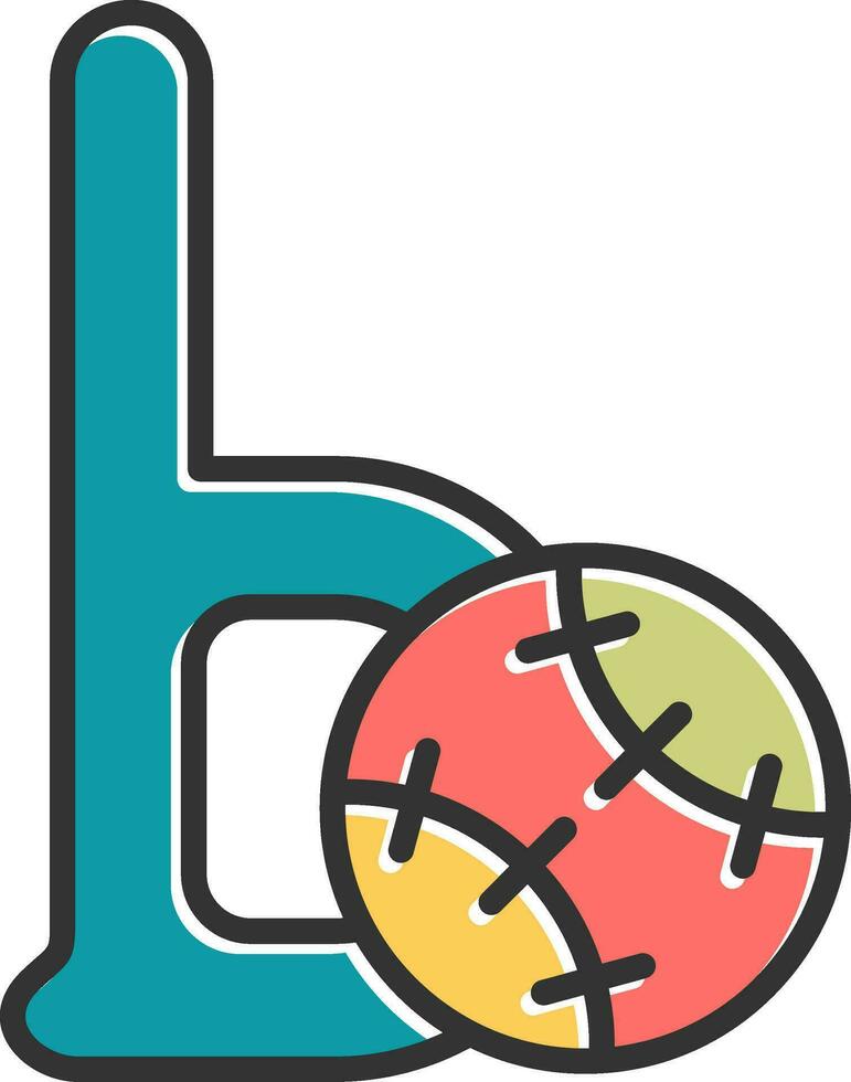 Small B Vector Icon