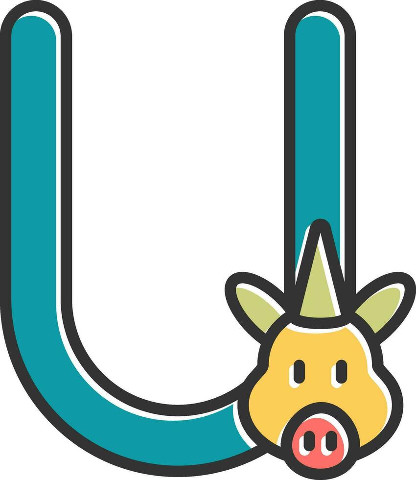 Capital U Vector Icon