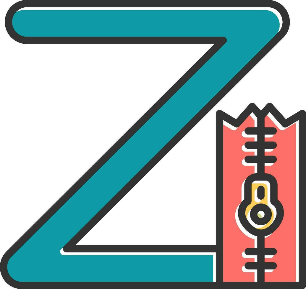 Small Z Vector Icon