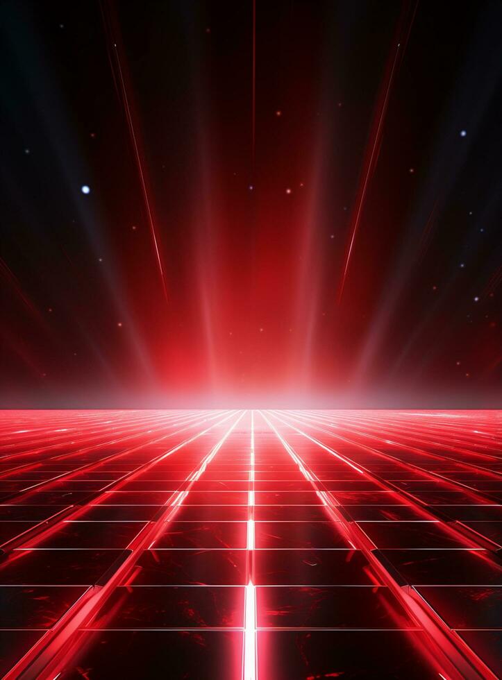 Ai Generative Backdrop Red Spotlights For Flyers, Banner and Backgrounds realistic image ultra hd high design photo