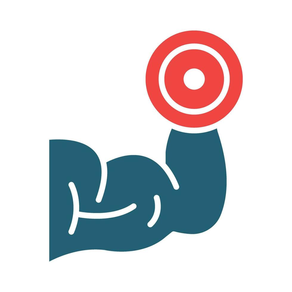 Brawn Vector Glyph Two Color Icon For Personal And Commercial Use.