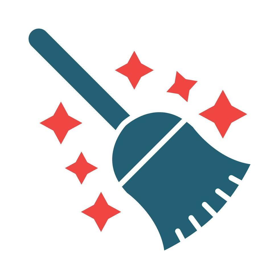 Mop Vector Glyph Two Color Icon For Personal And Commercial Use.