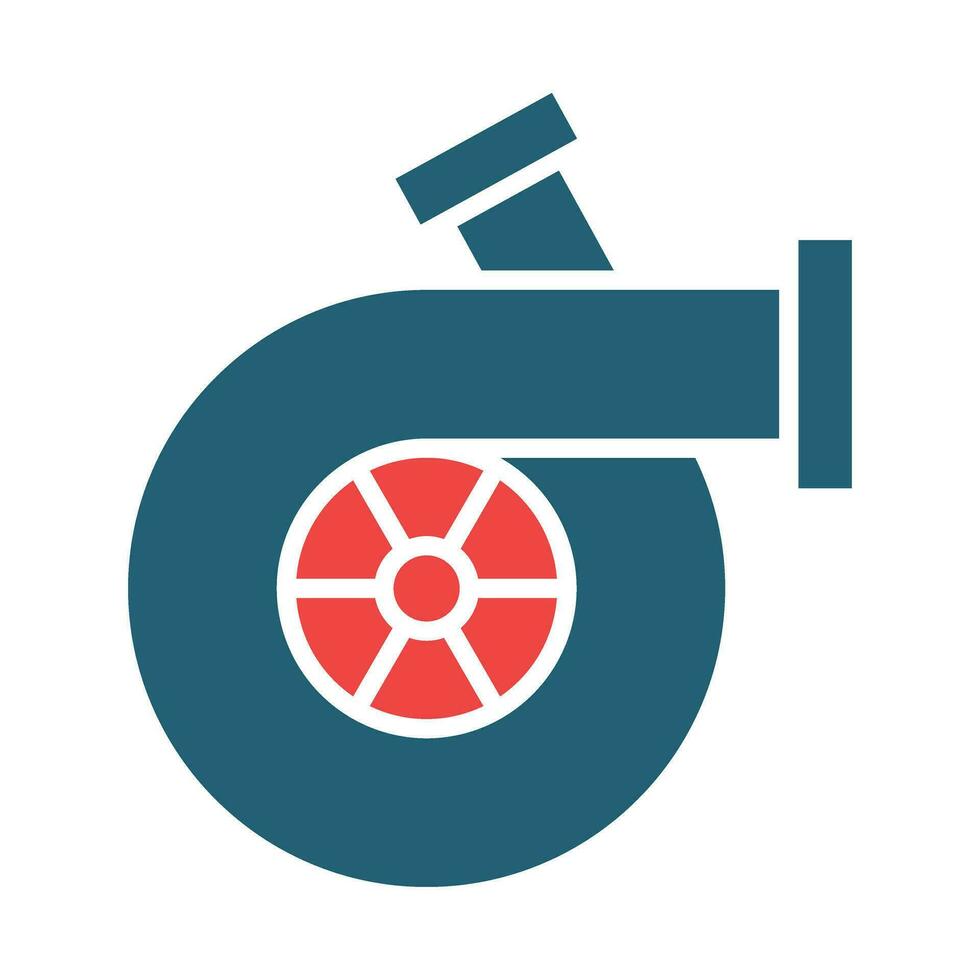 Turbo Vector Glyph Two Color Icon For Personal And Commercial Use.