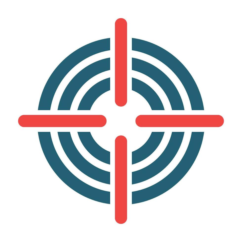 Scope Vector Glyph Two Color Icon For Personal And Commercial Use.