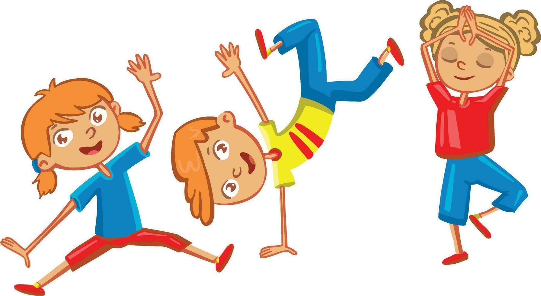 Active kids icon symbol, sport, fun vector