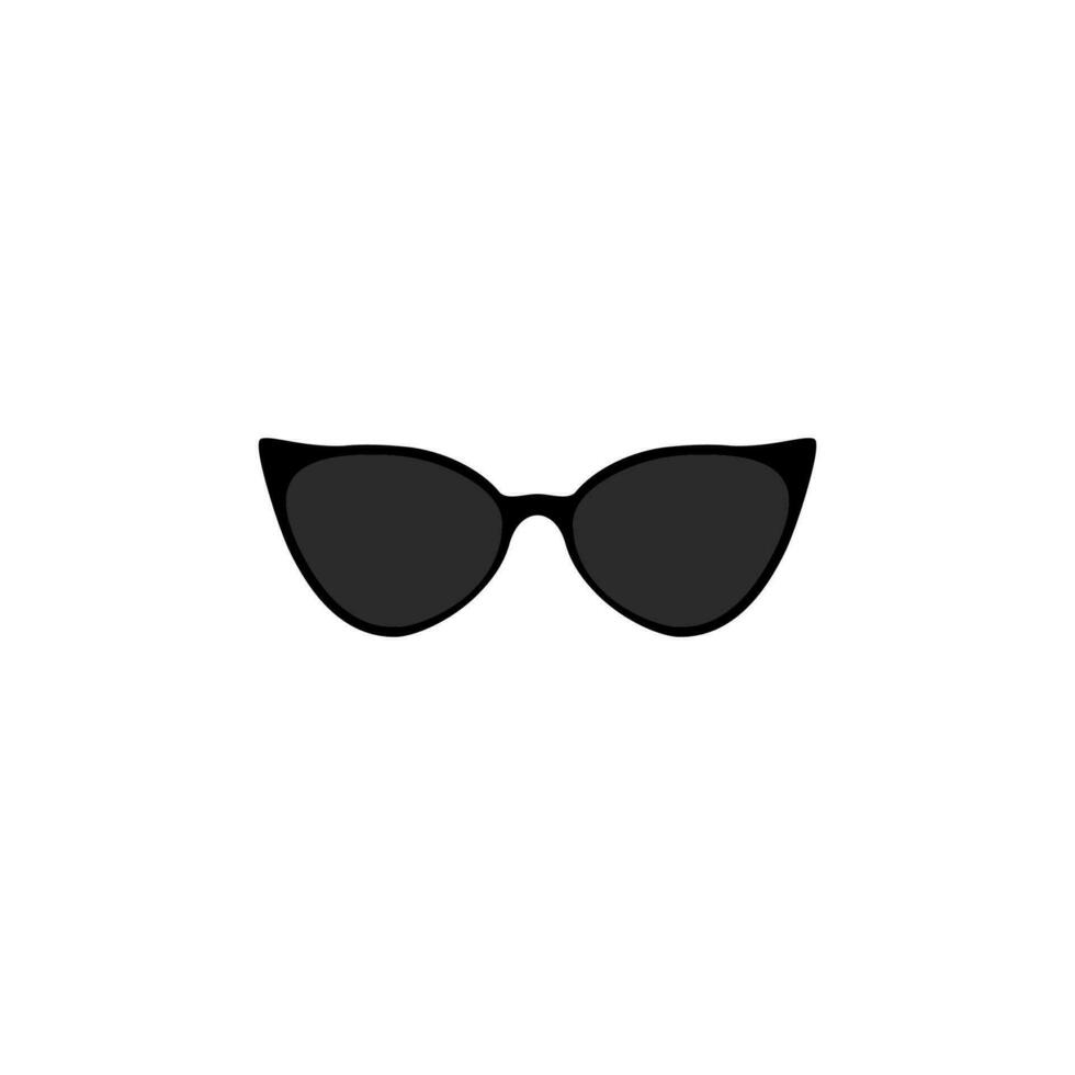 eyeglasses icon simple design in white background vector