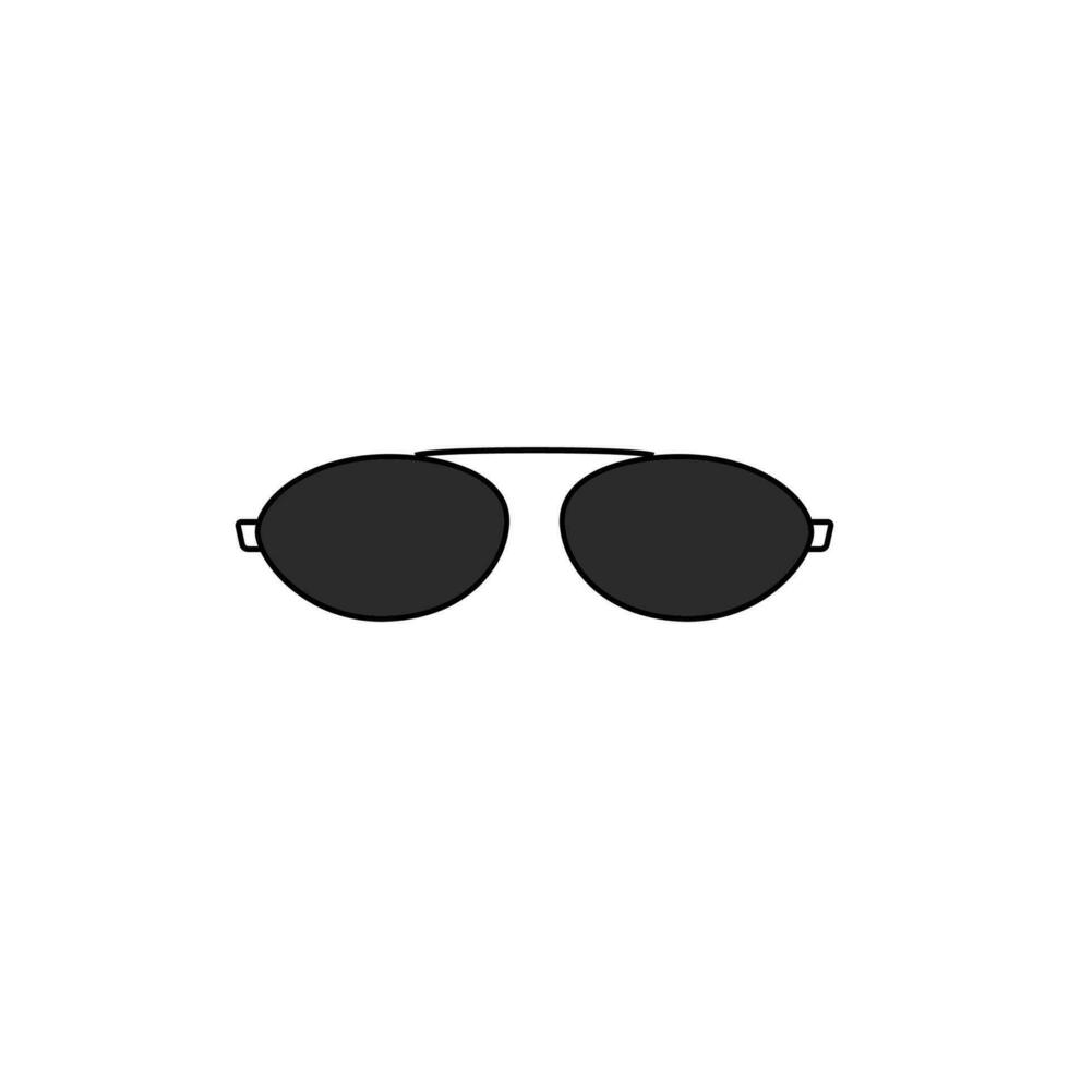 eyeglasses icon simple design in white background vector