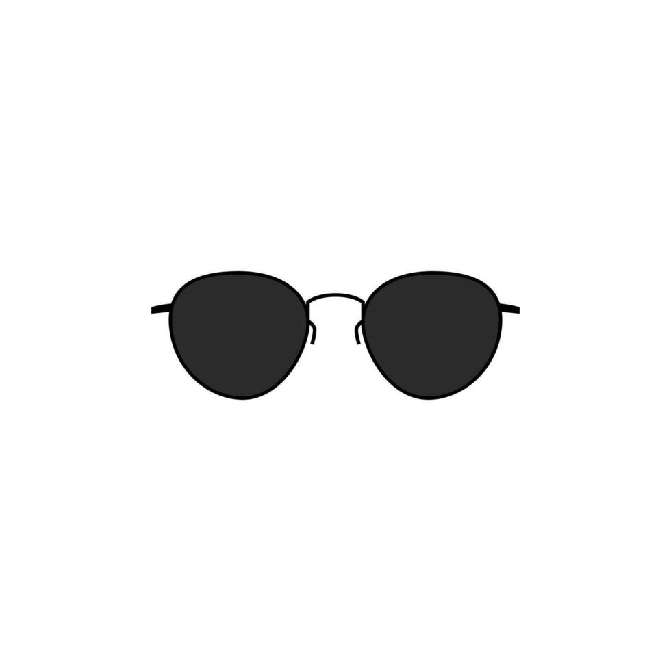 eyeglasses icon simple design in white background vector