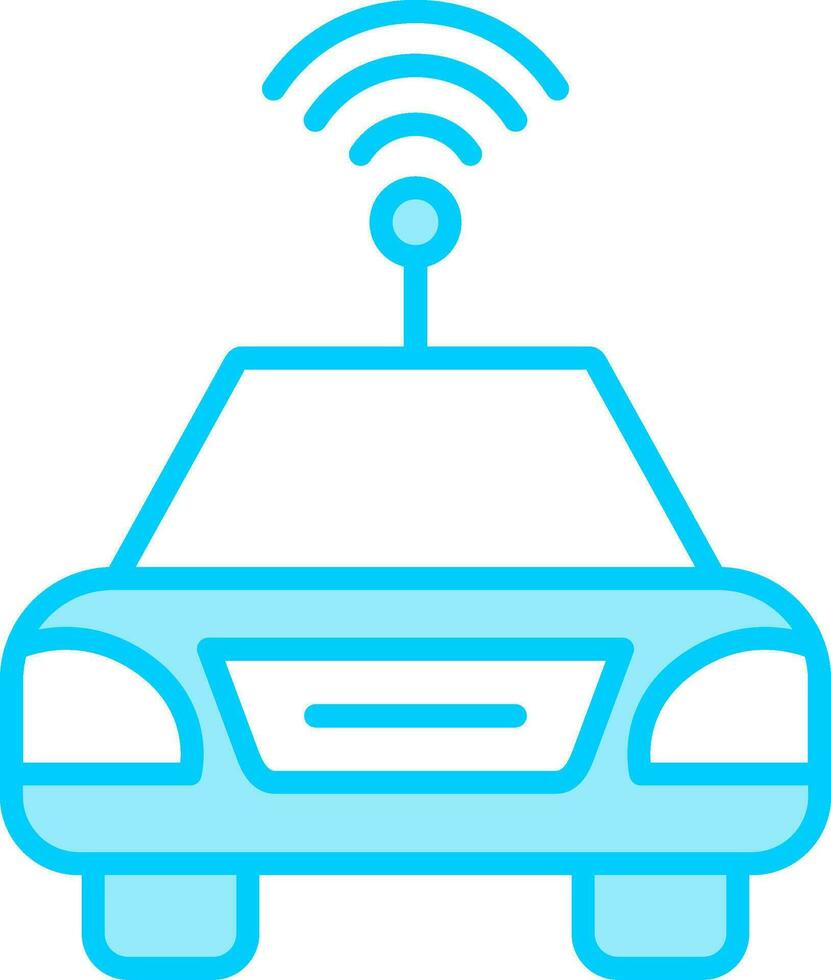 Autonomous Car Vector Icon