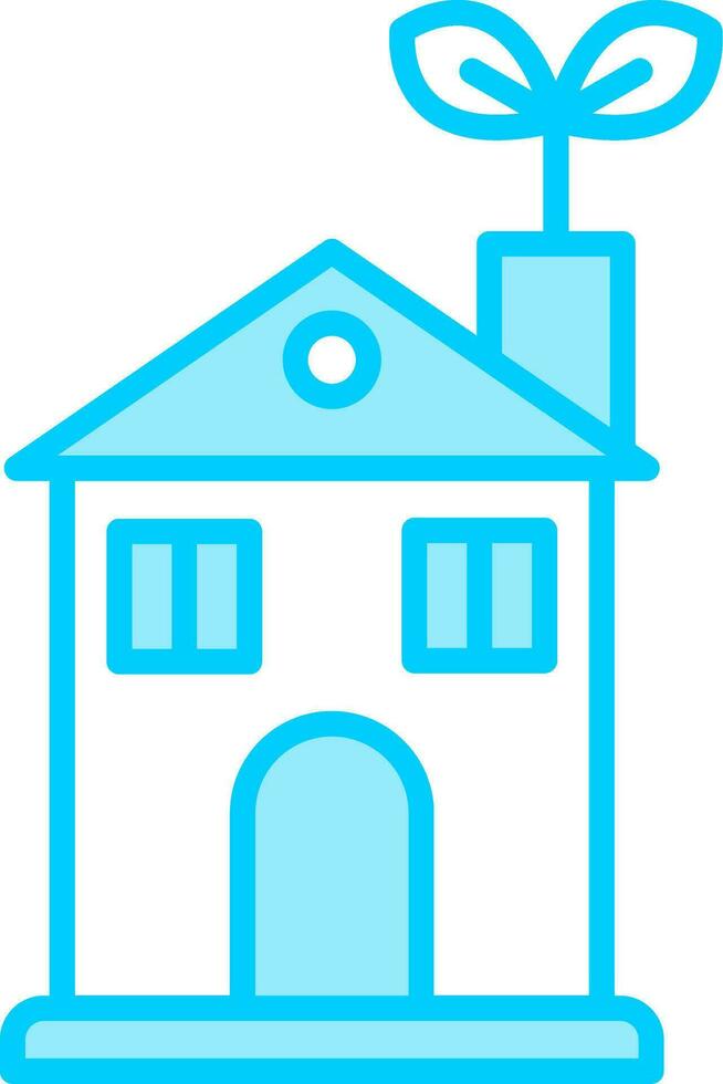 Eco House Vector Icon