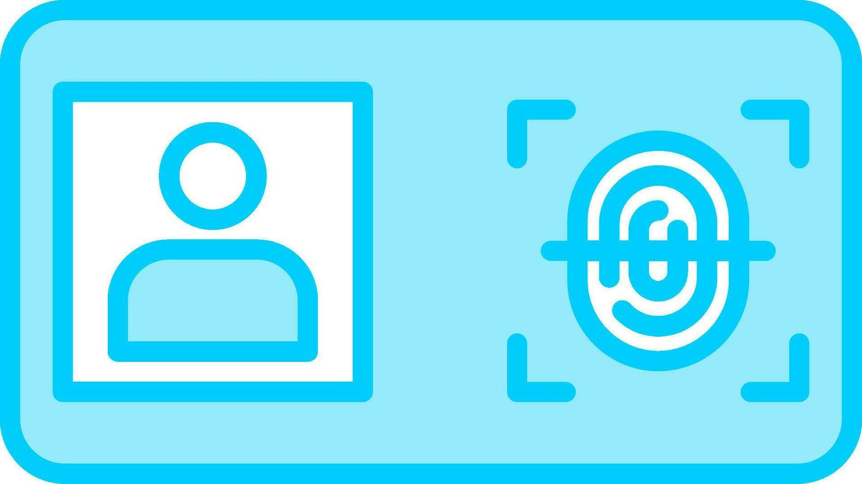 Biometric Identification Vector Icon