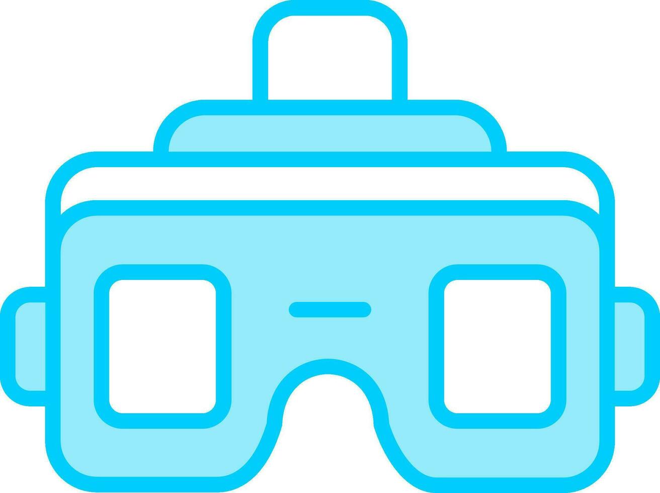 icono de vector de gafas vr