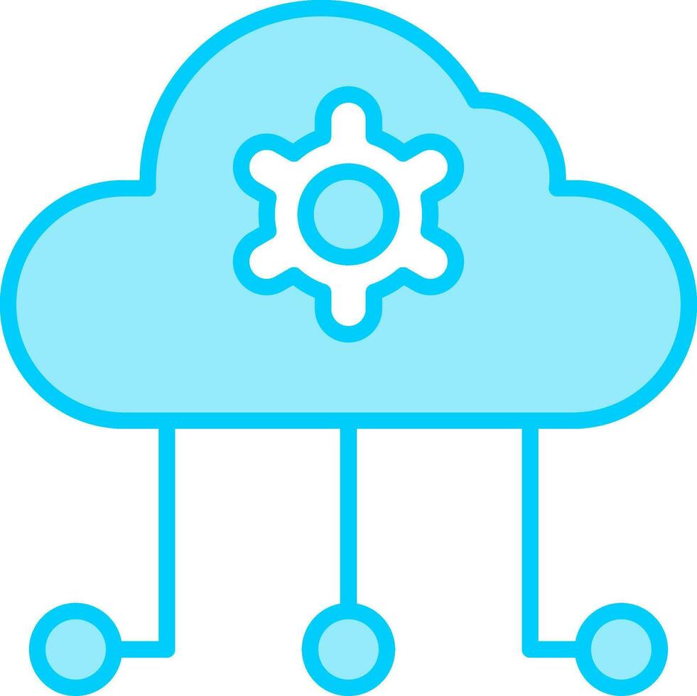 Cloud Computing Vector Icon
