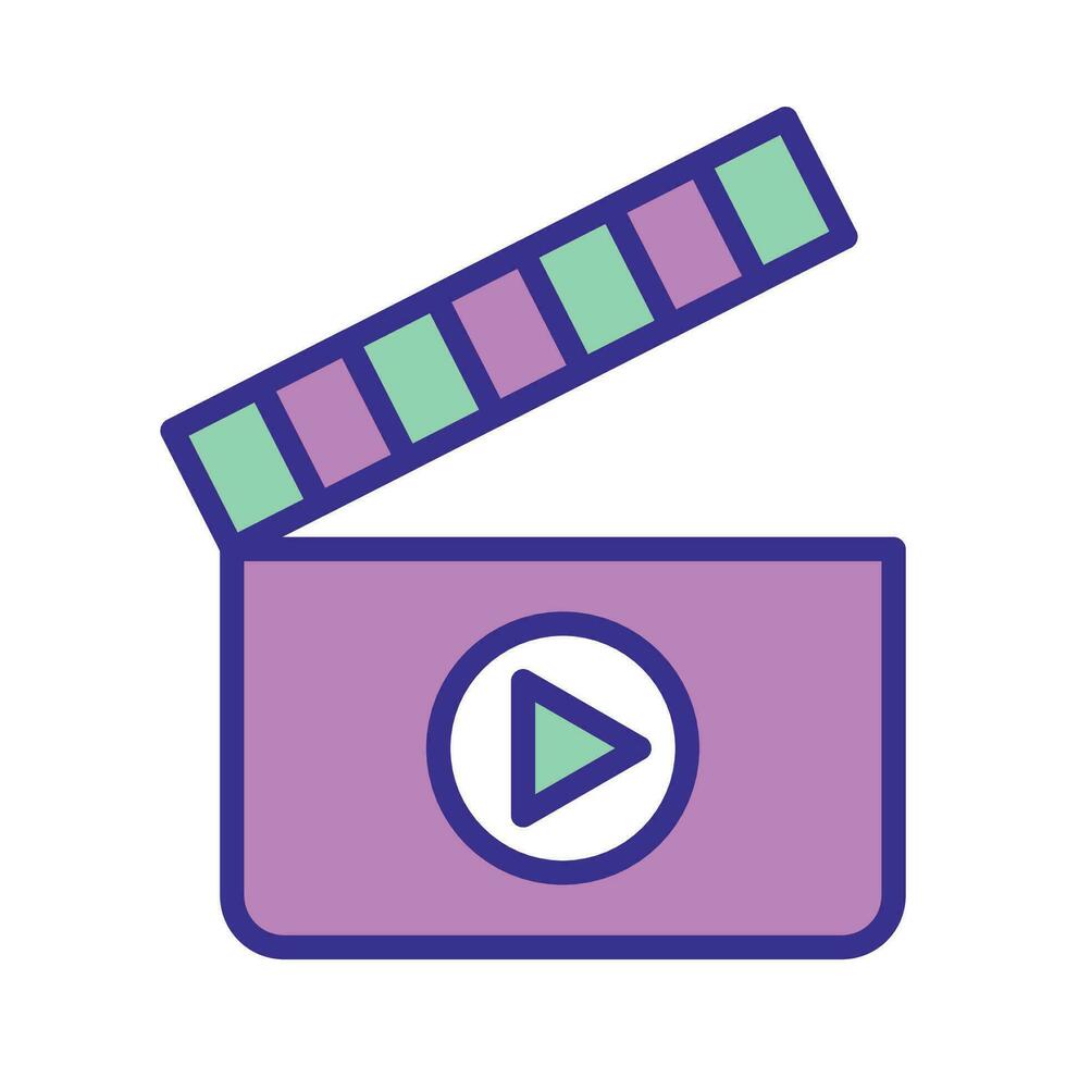 Vector illustration of play button on white background