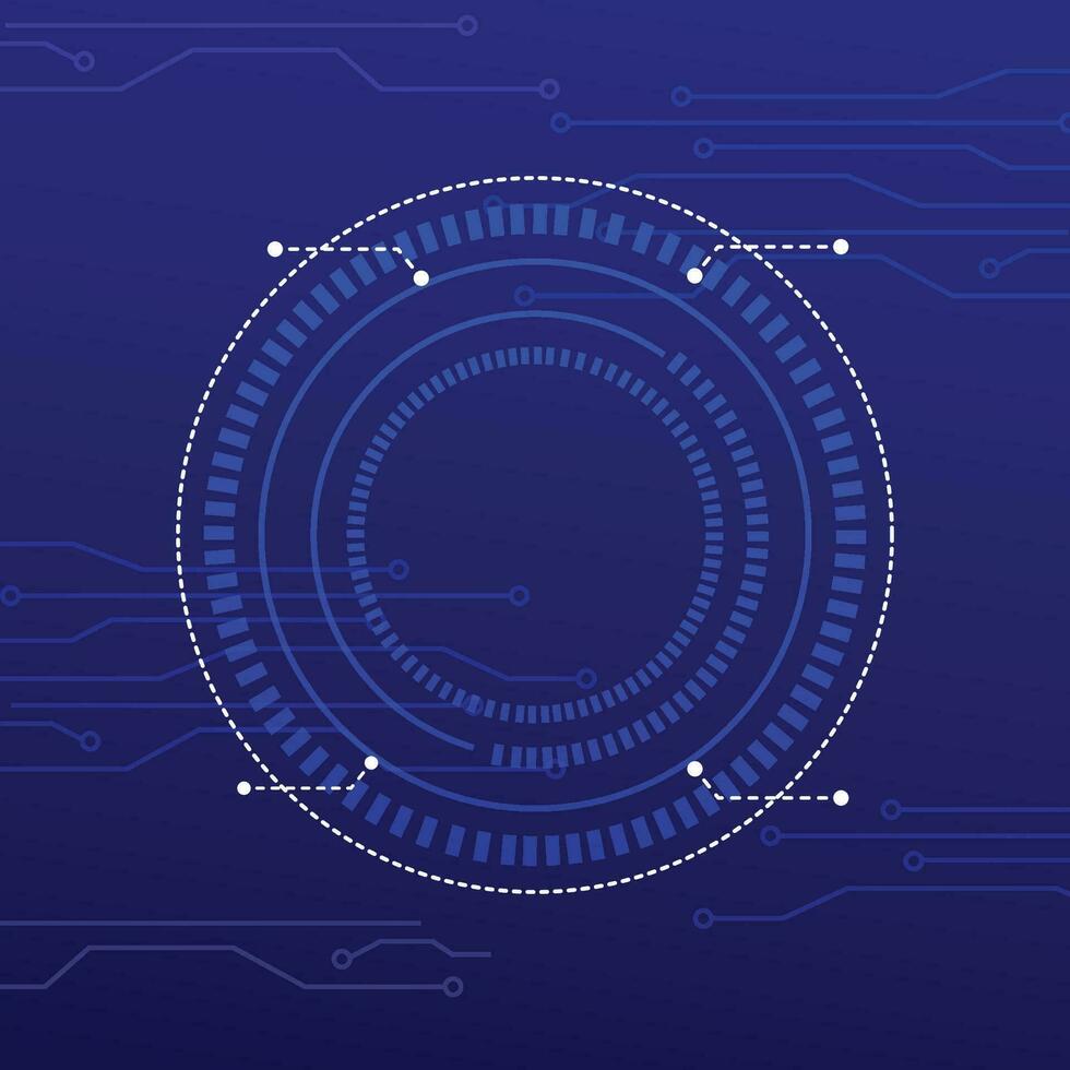 Vector technological background with abstract shapes