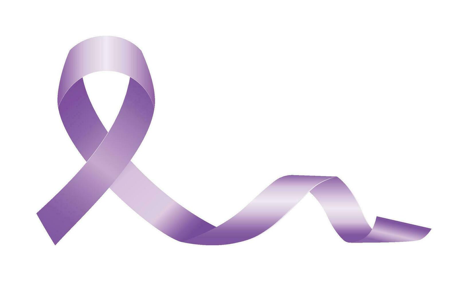 Vector gradient world cancer day ribbon